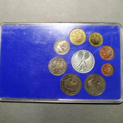 长老汇蛇年精选第七十六场拍卖 1974J德国9枚精制套币，含1枚5马克精制银币