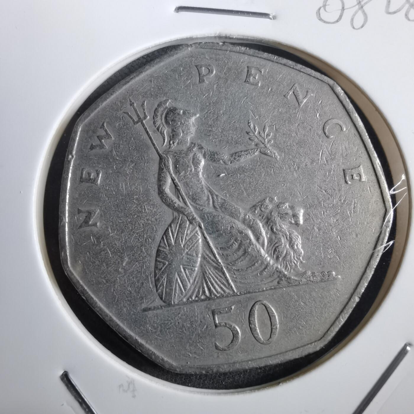 沼泽如烟--第908场 英国1969年50便士