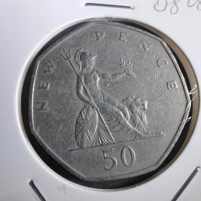 沼泽如烟--第908场 - 英国1969年50便士