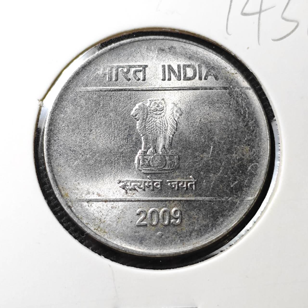 KK钱币收藏小铺  第374场  2月预留时间 周末发货  印度2卢比 好品