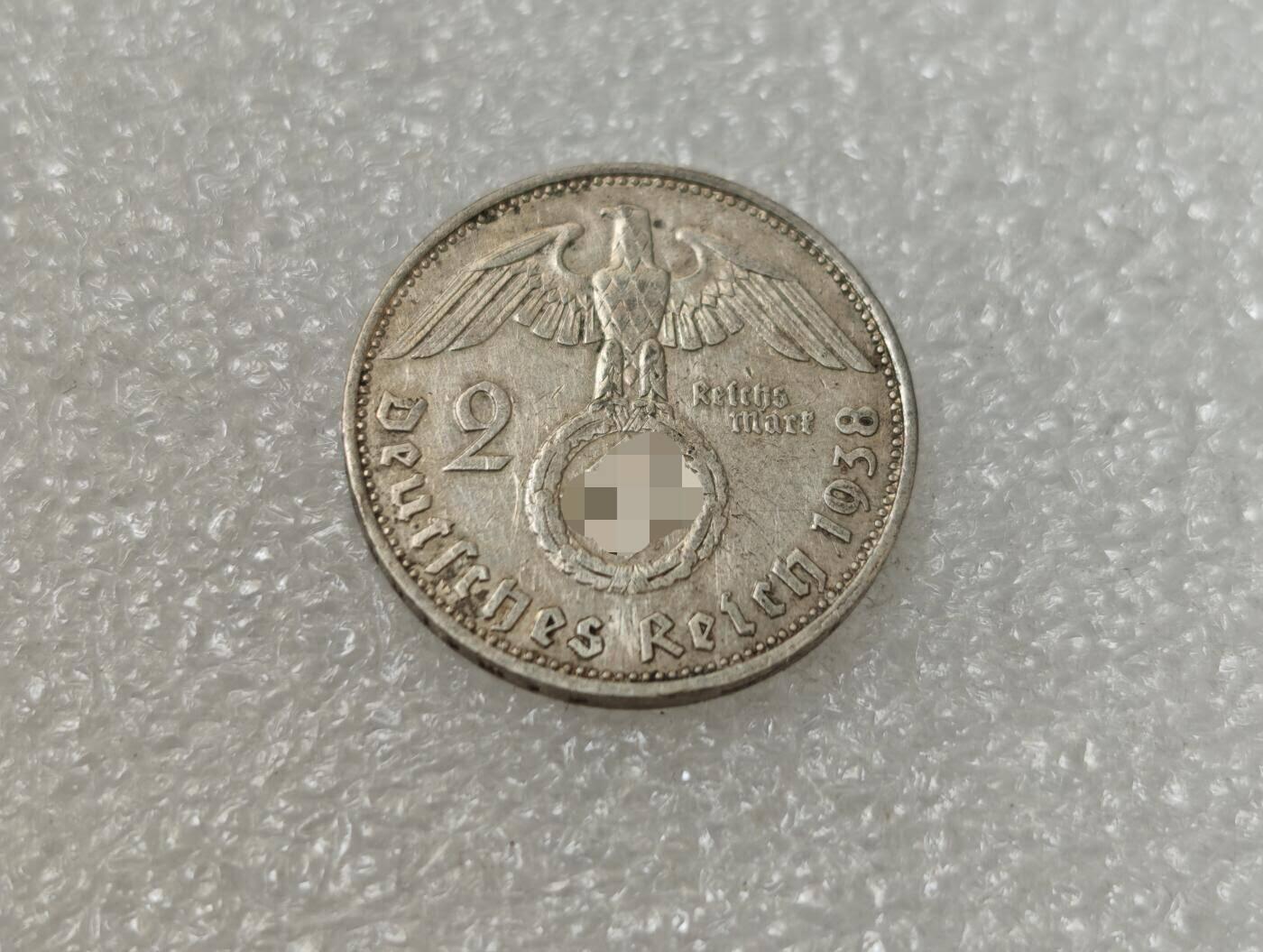 瓶子🏺第217期拍卖会  德国1938年兴登堡2马克银币