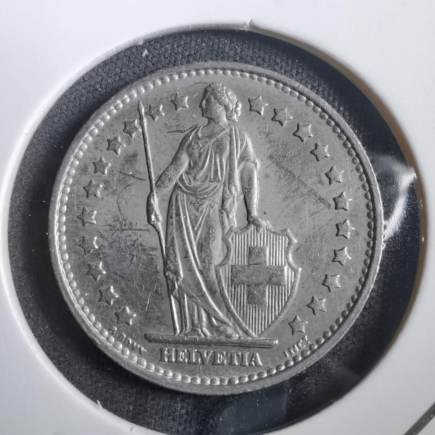 沼泽如烟--第908场 瑞士1968年1法郎