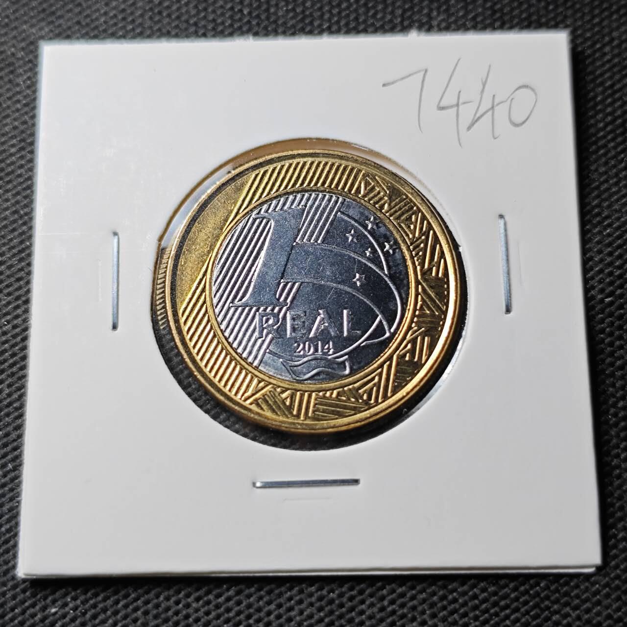 KK钱币收藏小铺  第374场  2月预留时间 周末发货  巴西纪念币1瑞尔