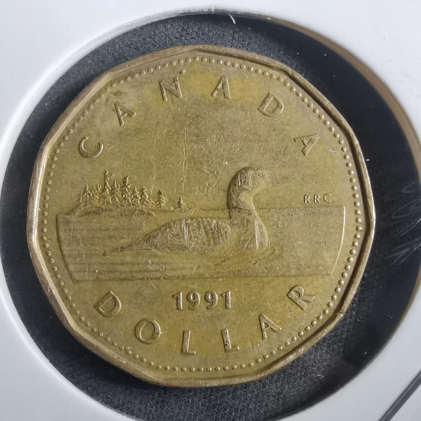 沼泽如烟--第908场 加拿大1991年一元