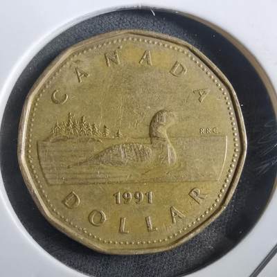 沼泽如烟--第908场 - 加拿大1991年一元