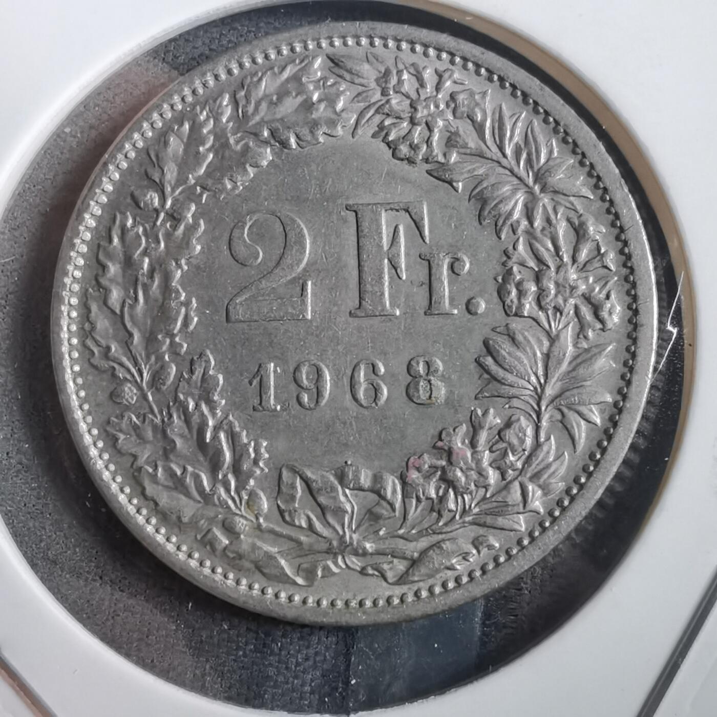 沼泽如烟--第908场 瑞士1968年2法郎