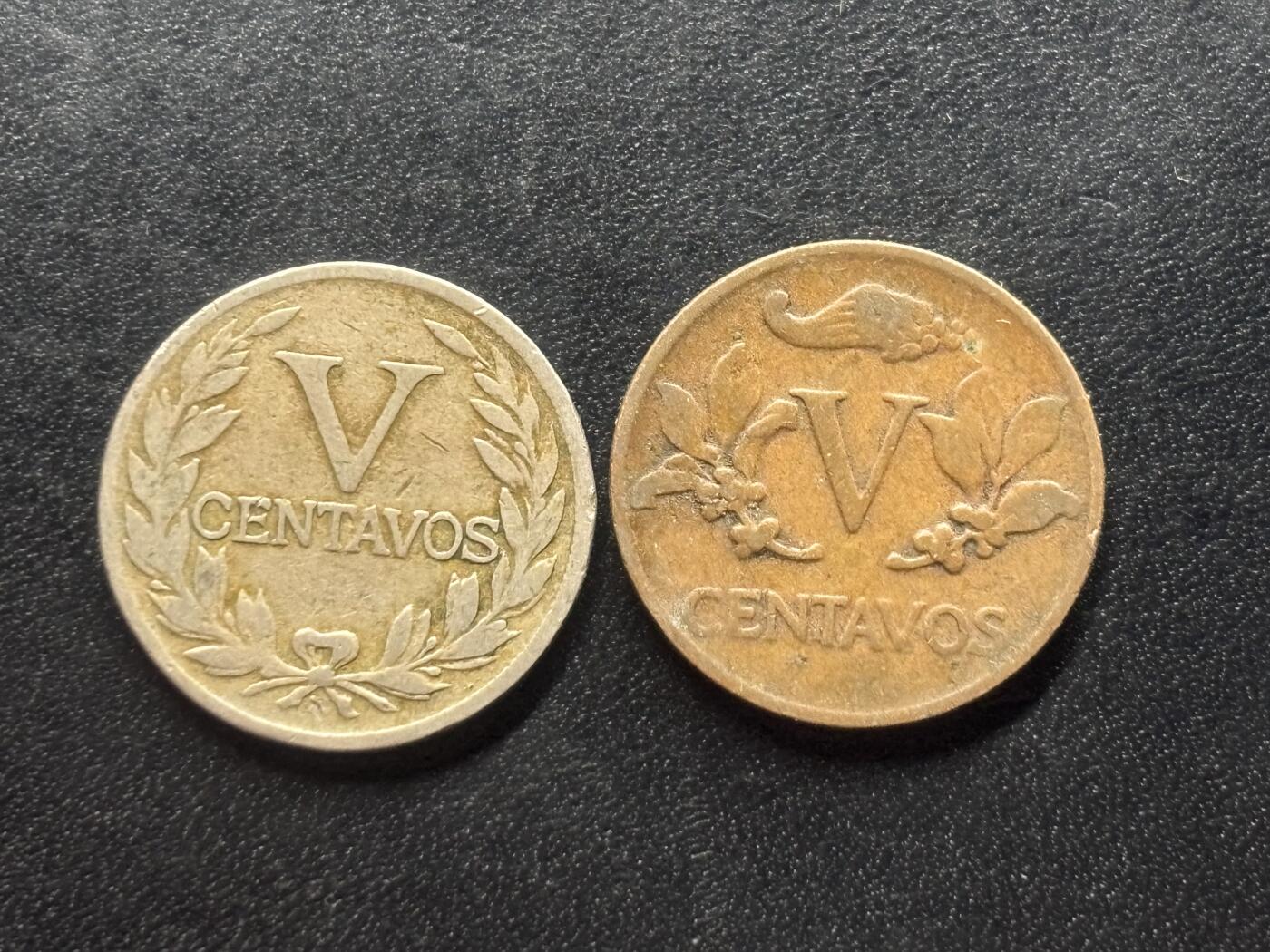 邮泉阁限时拍卖第三十六场 美洲硬币专场（硬币在国外。请付邮费6元。） 哥伦比亚1930、40年代2枚