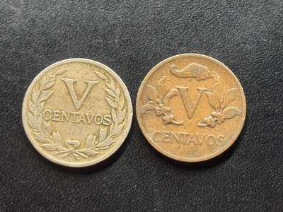 邮泉阁限时拍卖第三十六场 美洲硬币专场（硬币在国外。请付邮费6元。） - 哥伦比亚1930、40年代2枚