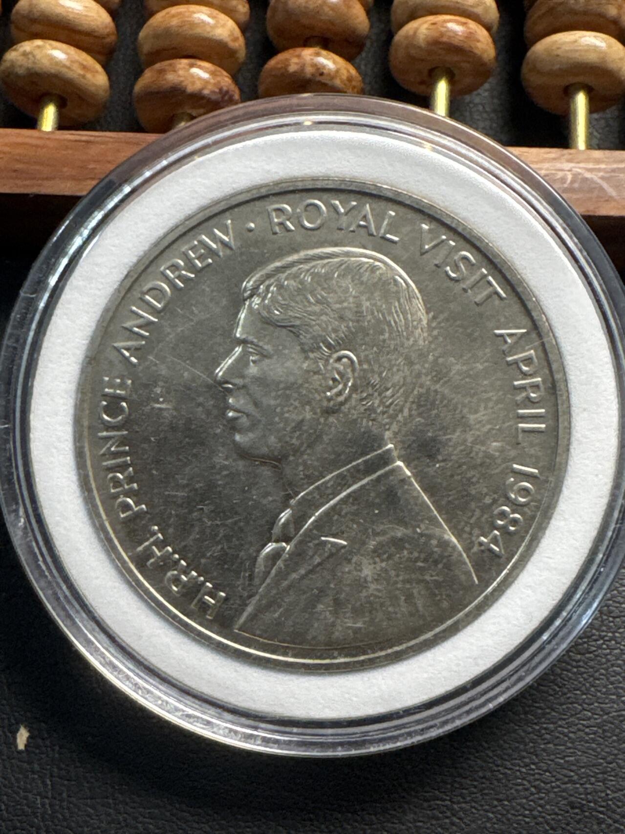 ❤️【币观天下】❤️ 第331期钱币拍卖- 2025.11.21周五晚上6点半场-长期征集拍品 特克萨斯王子纪念币1984年50便士铜镍币