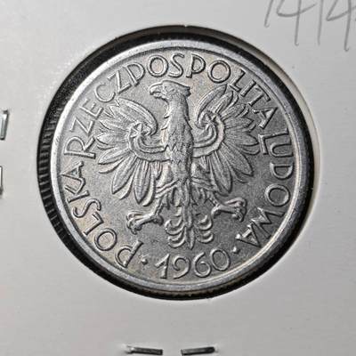 KK钱币收藏小铺  第374场  2月预留时间 周末发货 -  1960波兰2兹罗提