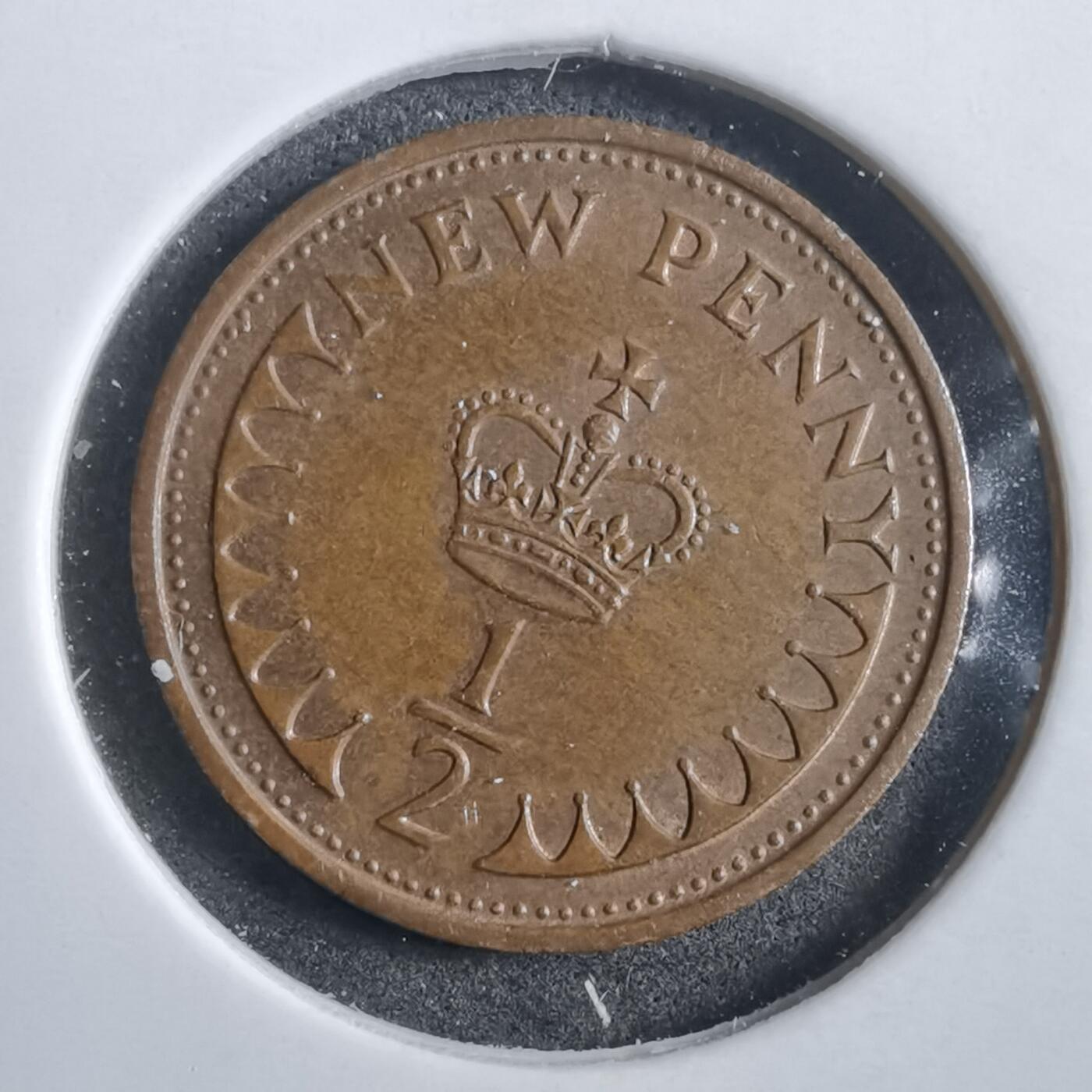 沼泽如烟--第908场 英国1971年半便士