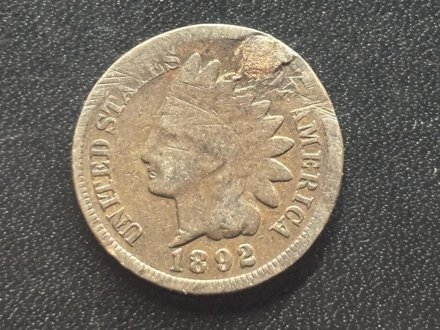 邮泉阁限时拍卖第三十六场 美洲硬币专场（硬币在国外。请付邮费6元。） 美国1892年1分