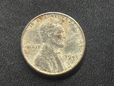 邮泉阁限时拍卖第三十六场 美洲硬币专场（硬币在国外。请付邮费6元。） - 美国1943年1分铁币