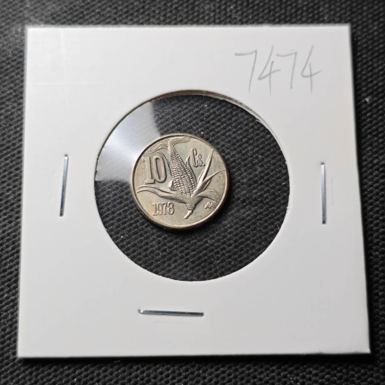 KK钱币收藏小铺  第374场  2月预留时间 周末发货  1978墨西哥10分 玉米 深打