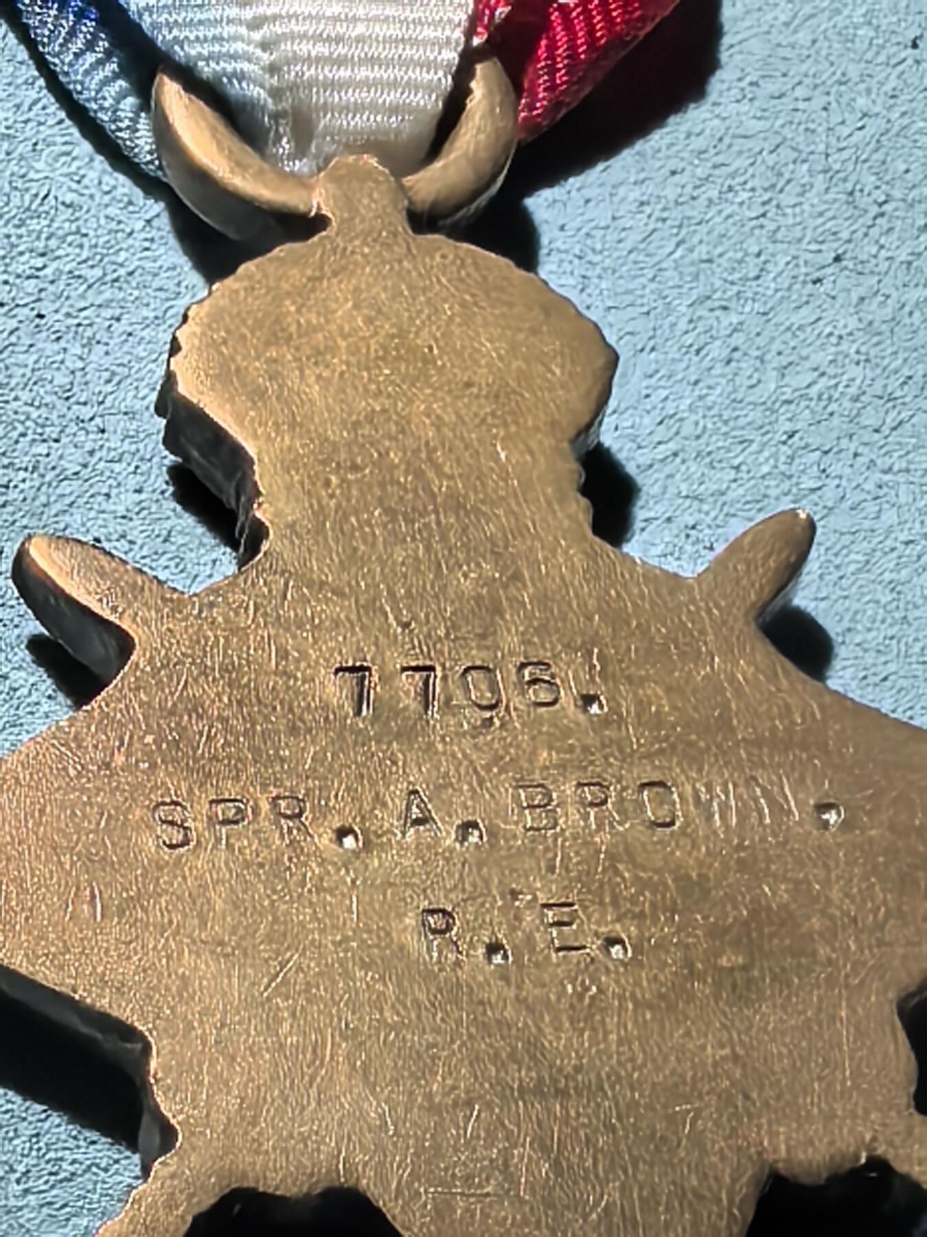 盛世勋华——号角文化勋章邮票专场拍卖第288期 英国一战1914-15之星奖章 带刻名 授予皇家工兵