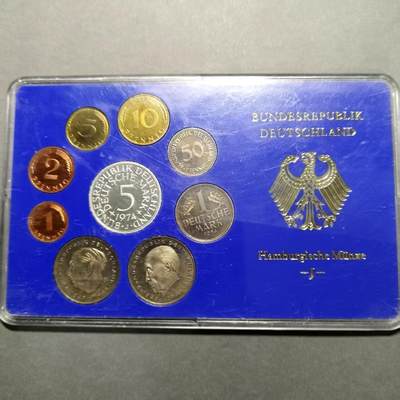 长老汇蛇年精选第七十六场拍卖 1974J德国9枚精制套币，含1枚5马克精制银币