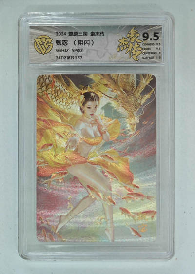 欢迎送拍、零成本上架，释放现金流，合理分配上拍卡品 - 【粗闪】st刷子 甄宓 燎原三国豪杰传SGHJZ-SP001  分数：9.5