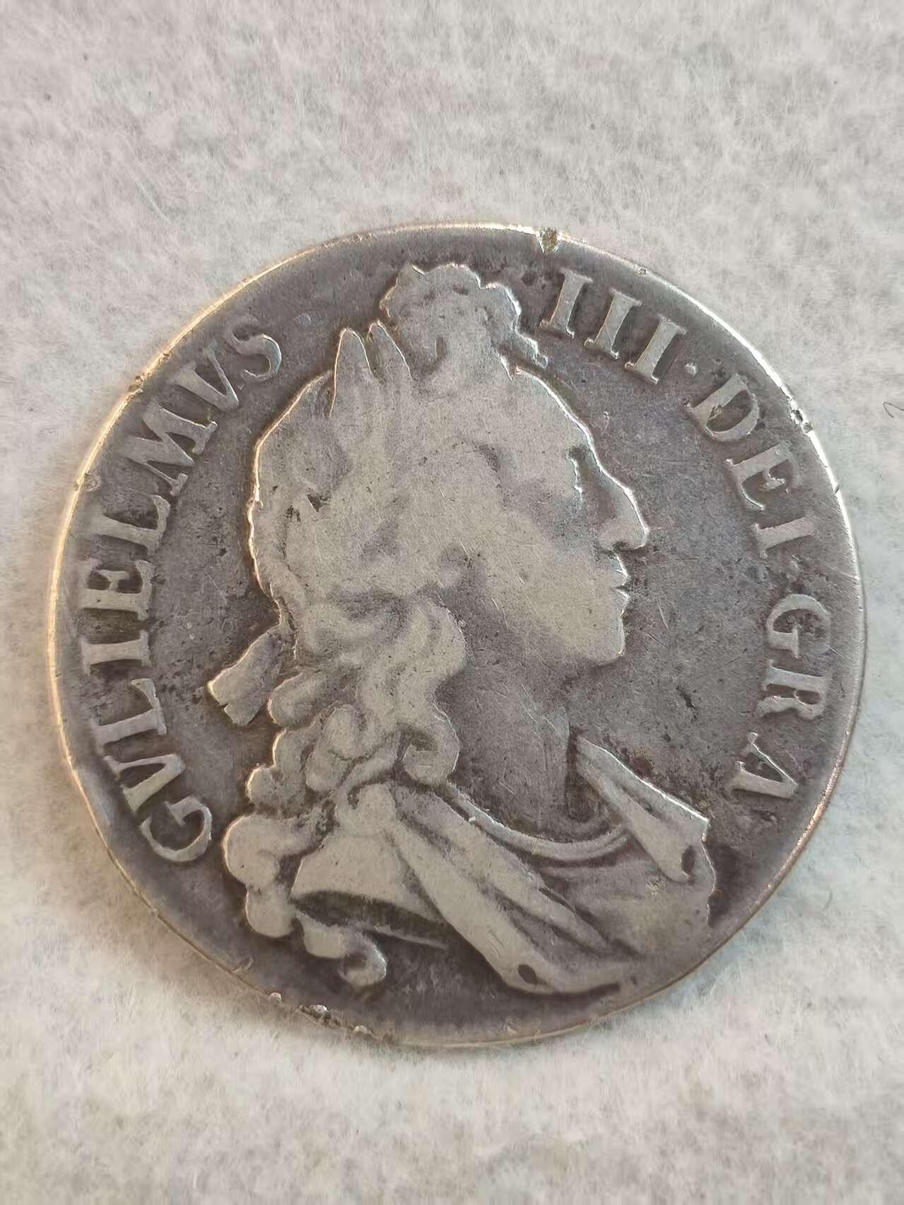 G&W世界散币，银币处理专场（第37场） 英国1696年威廉三世1克朗  银币