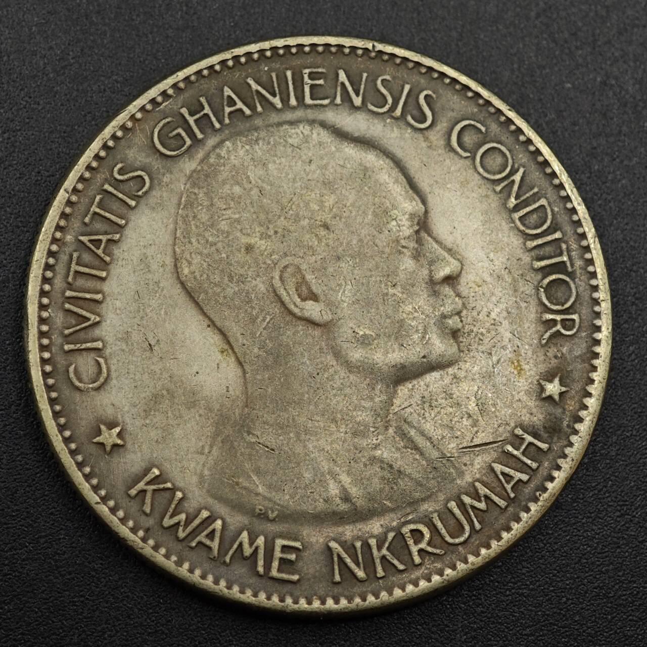 【淘币小摊】实时拍第八百零一拍   散币场   满百包邮可预留二周 每周一统一发货   加纳1958年10先令工艺品