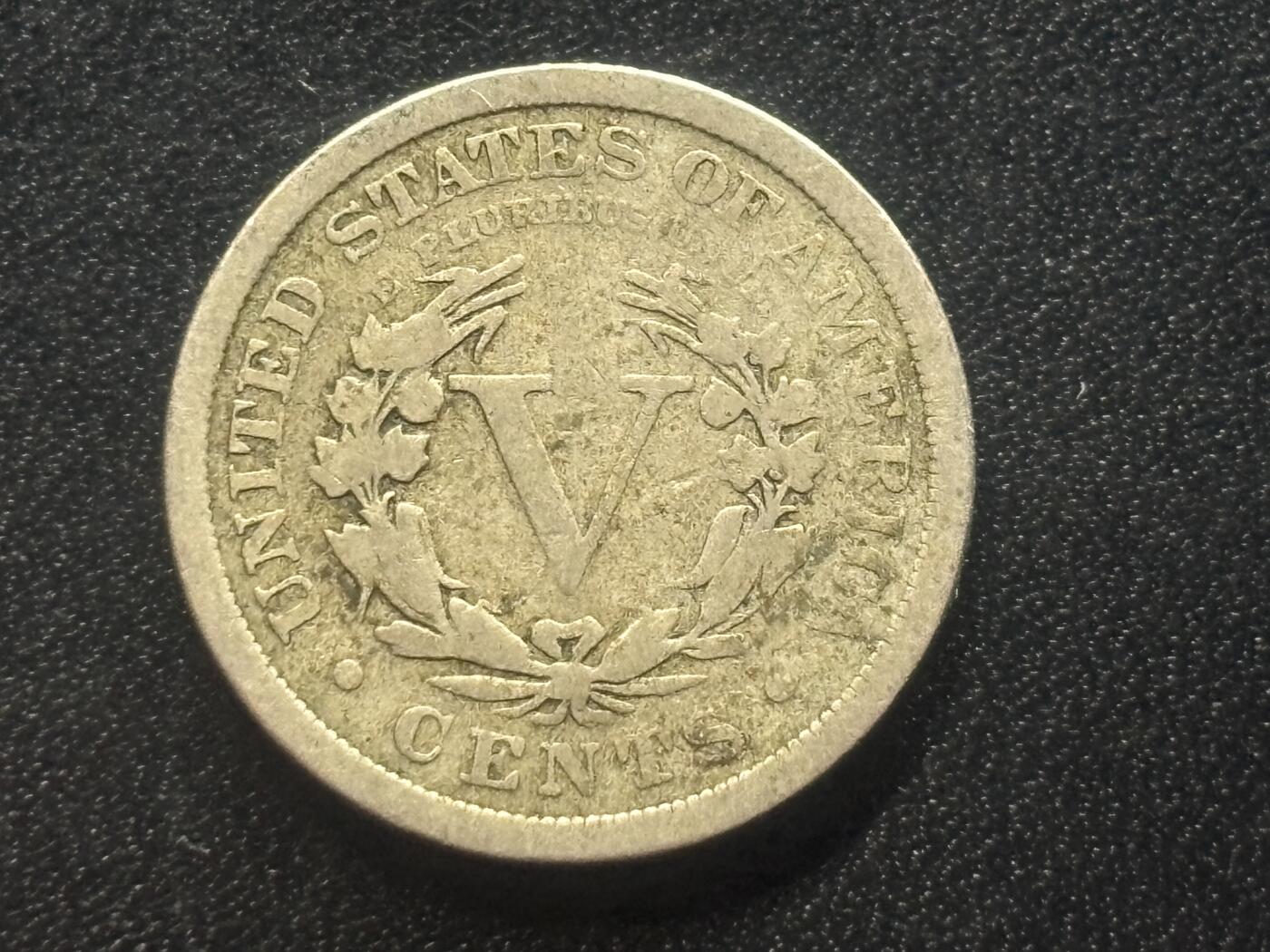 邮泉阁限时拍卖第三十六场 美洲硬币专场（硬币在国外。请付邮费6元。） 美国1901年5分