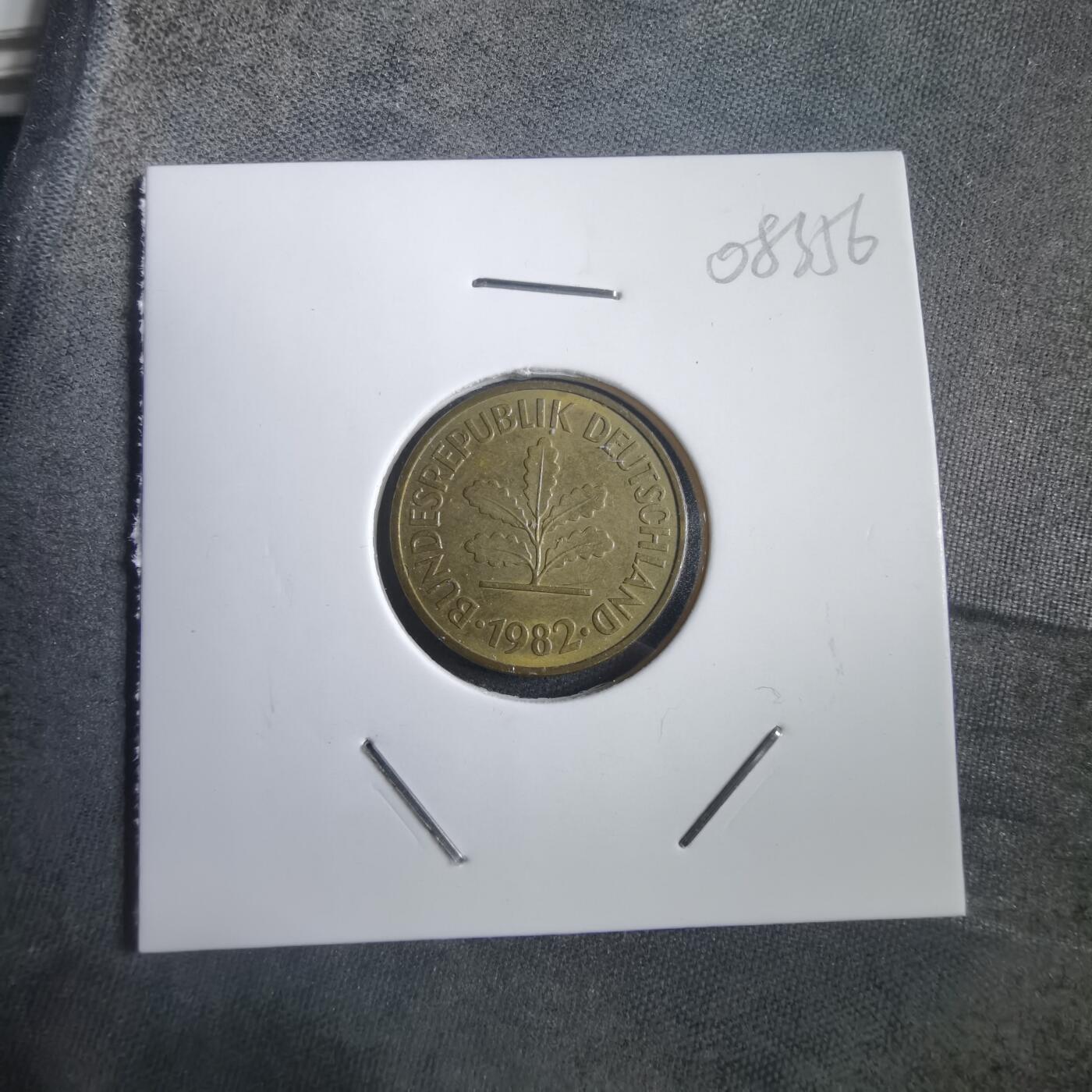 沼泽如烟--第908场 德国1982年5芬尼