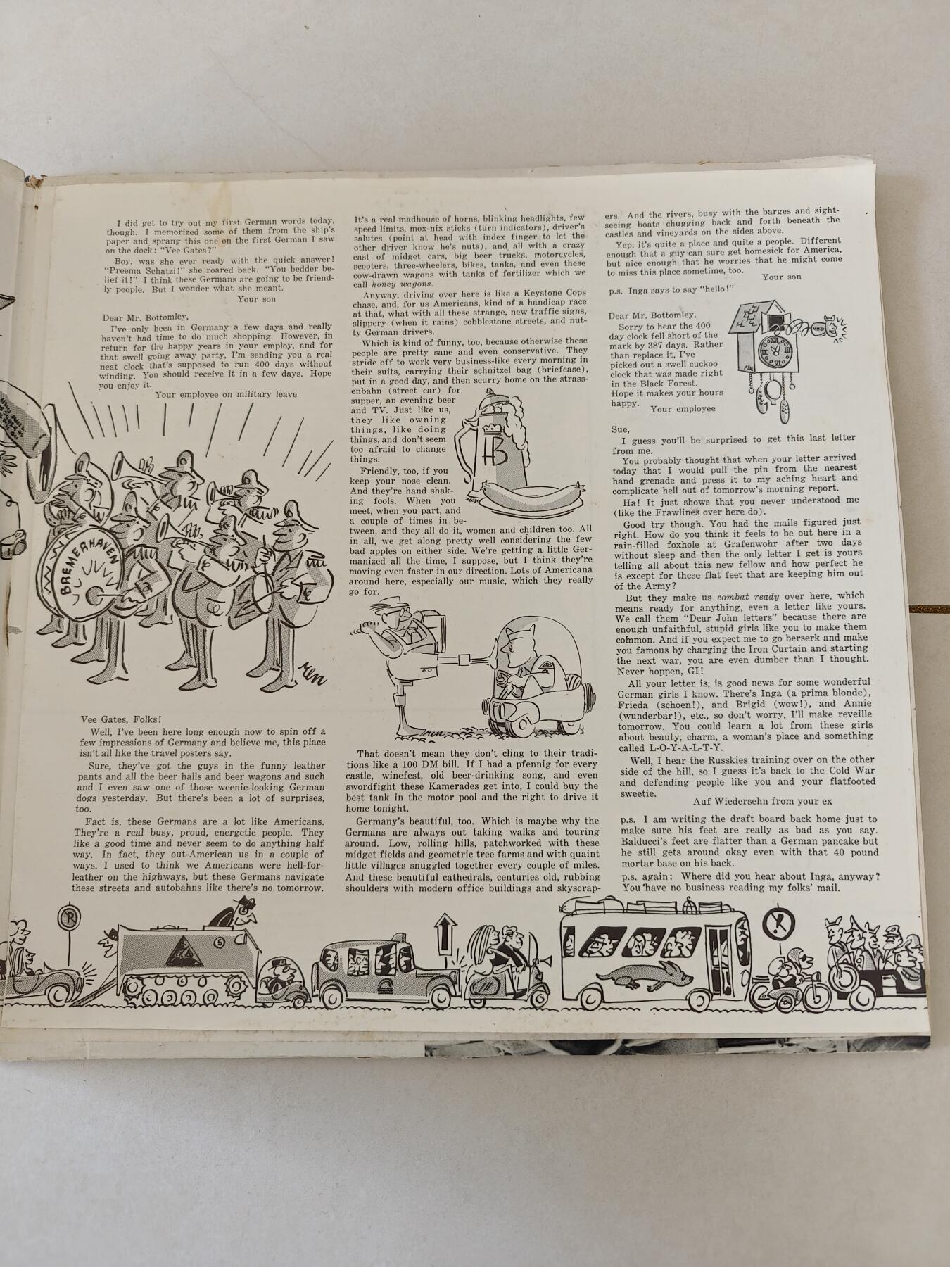 老王徽章第164期  美国“AGI's Germany! IN SOUND & MUSIC!”黑胶唱片      该唱片由美国陆军、美国空军和德国人民合作录制。 它是在德国当地现场录制的，包括柏林、法兰克福、斯图加特、慕尼黑等多个地点。