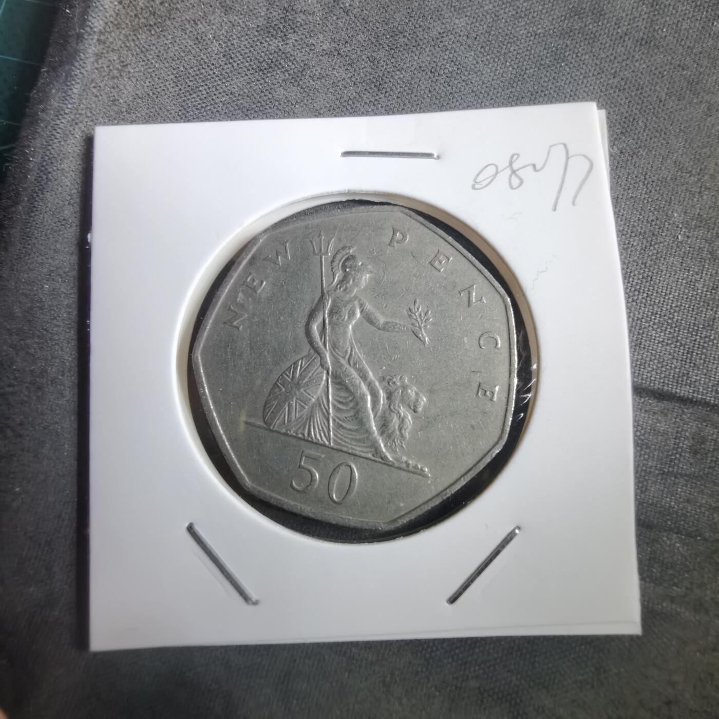 沼泽如烟--第908场 英国1969年50便士