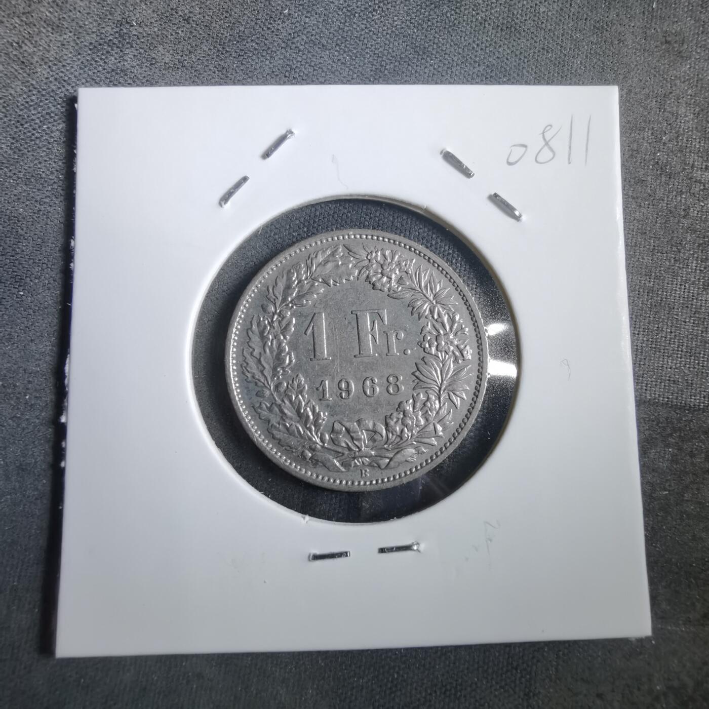 沼泽如烟--第908场 瑞士1968年1法郎