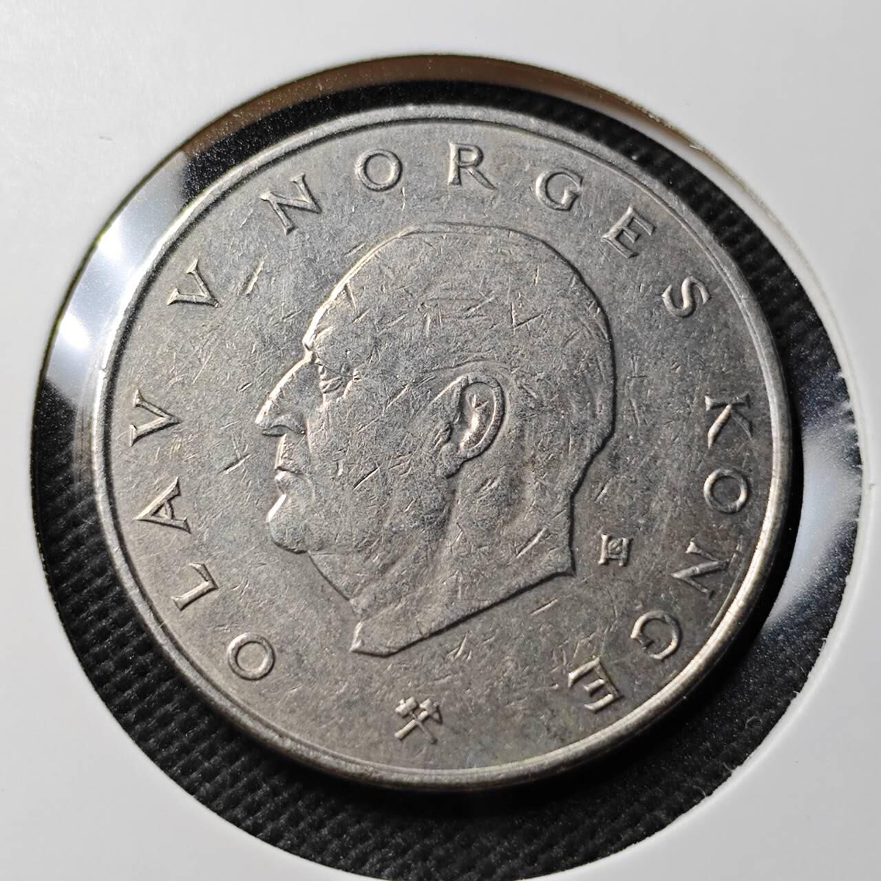 KK钱币收藏小铺  第374场  2月预留时间 周末发货  挪威5克朗