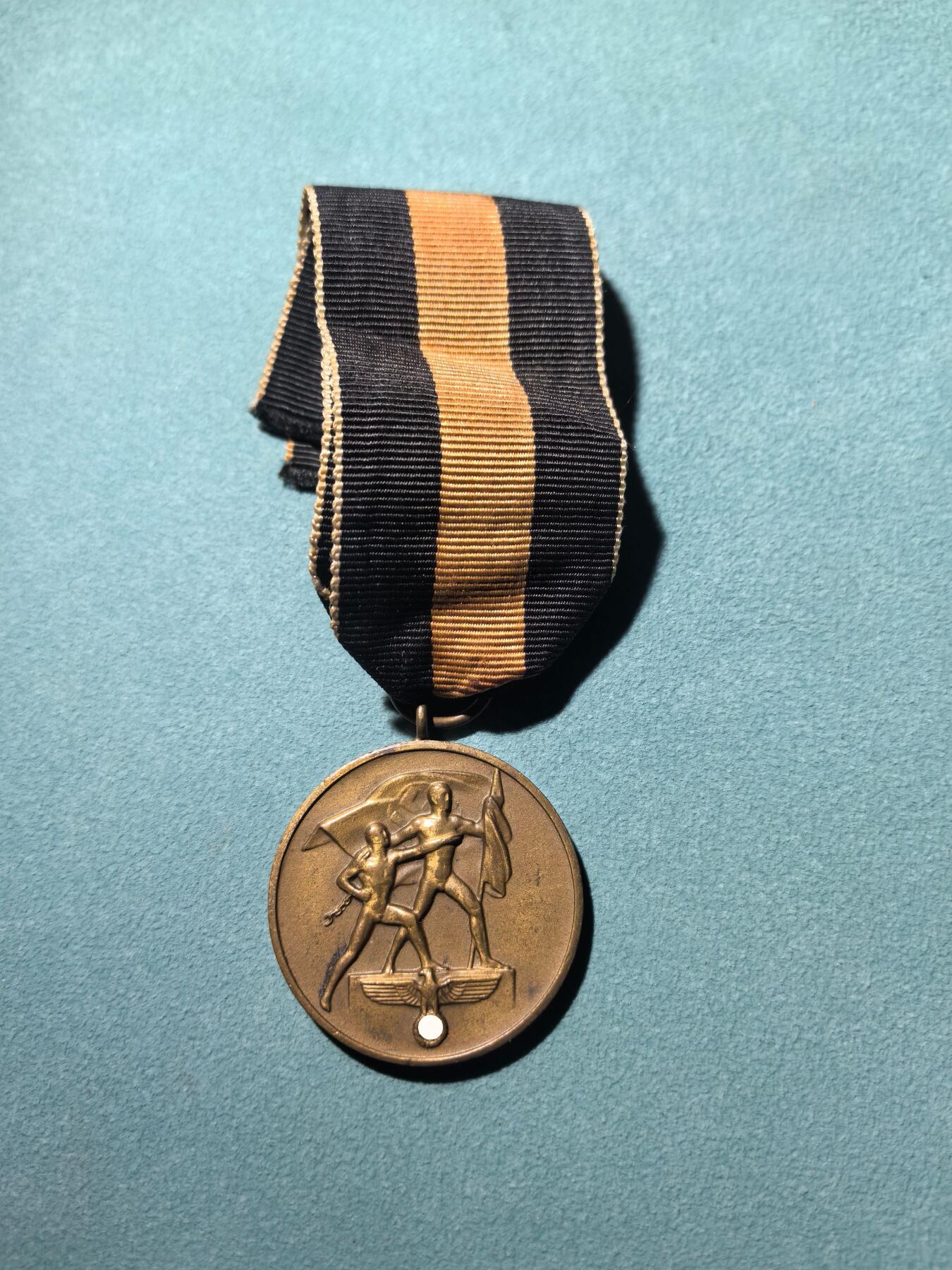 盛世勋华——号角文化勋章邮票专场拍卖第288期 德国（1939）苏台德合并奖章