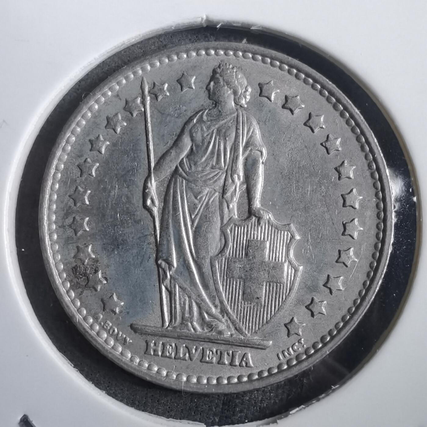 沼泽如烟--第908场 瑞士1968年1法郎