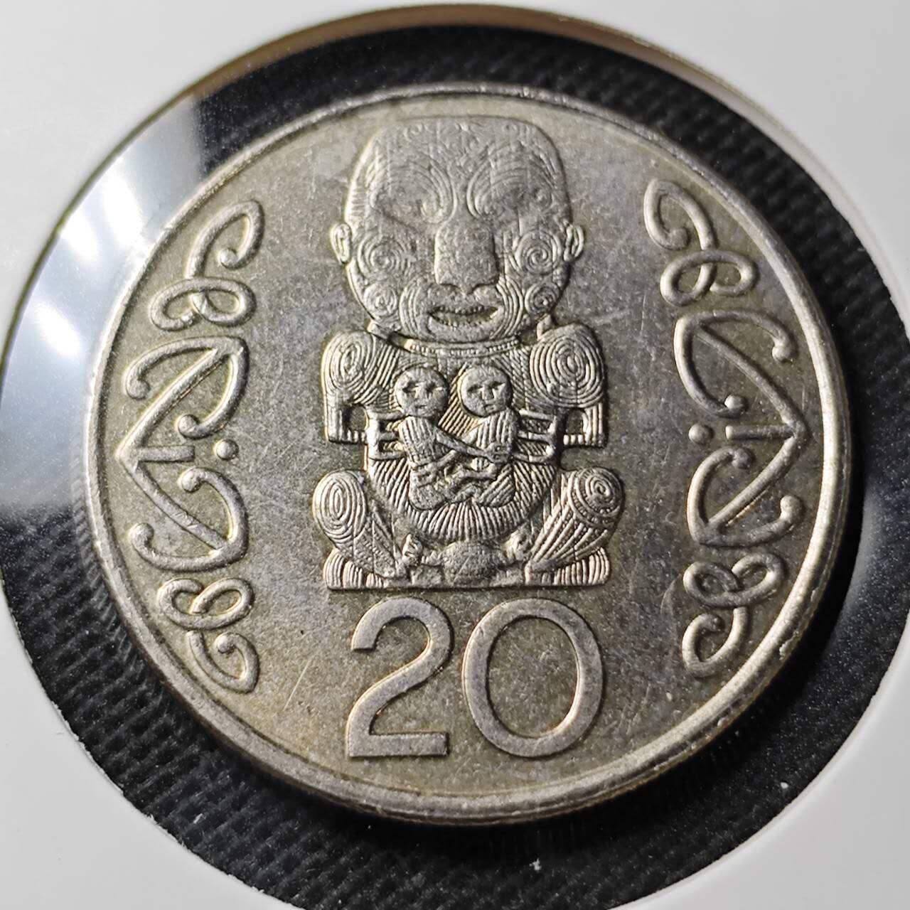 KK钱币收藏小铺  第374场  2月预留时间 周末发货 1990 澳大利亚20分 大版