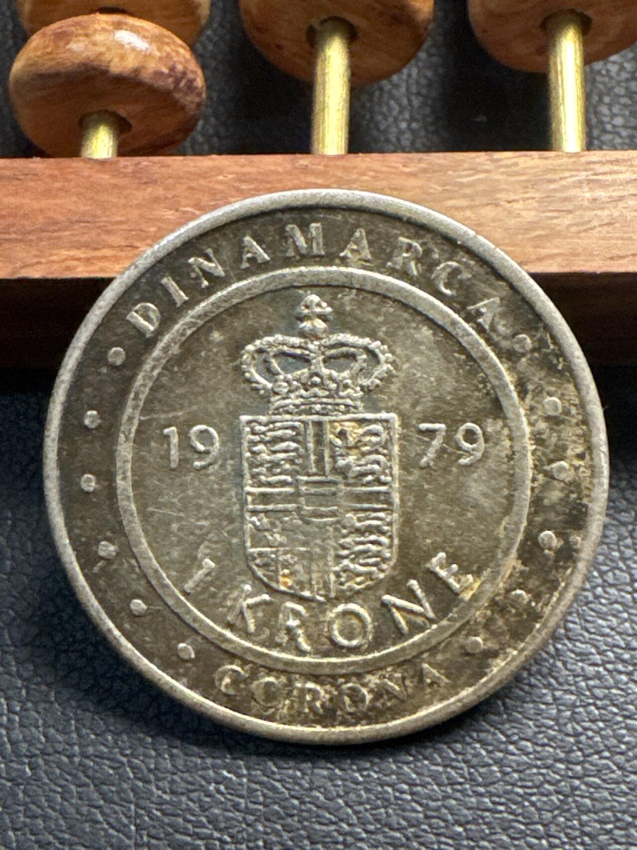 ❤️【币观天下】❤️ 第331期钱币拍卖- 2025.11.21周五晚上6点半场-长期征集拍品 丹麦1979年1克朗银币