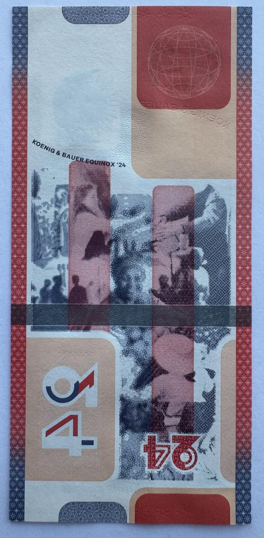 2025第25场（总第225期）：精品测试钞、纪念钞、塑料钞、连体钞综合场 版三/纸质 德国高宝2024年“一体化生态系统”纸质版测试钞UNC（含Koenig&Bauer 2025版台历及原装册）