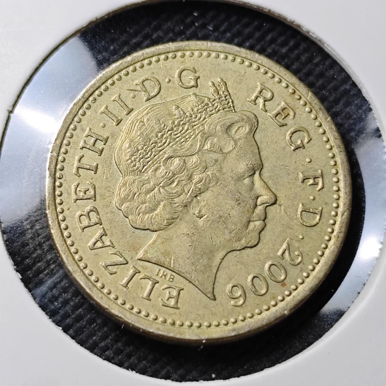 KK钱币收藏小铺  第374场  2月预留时间 周末发货 2006 英国1镑 拱门