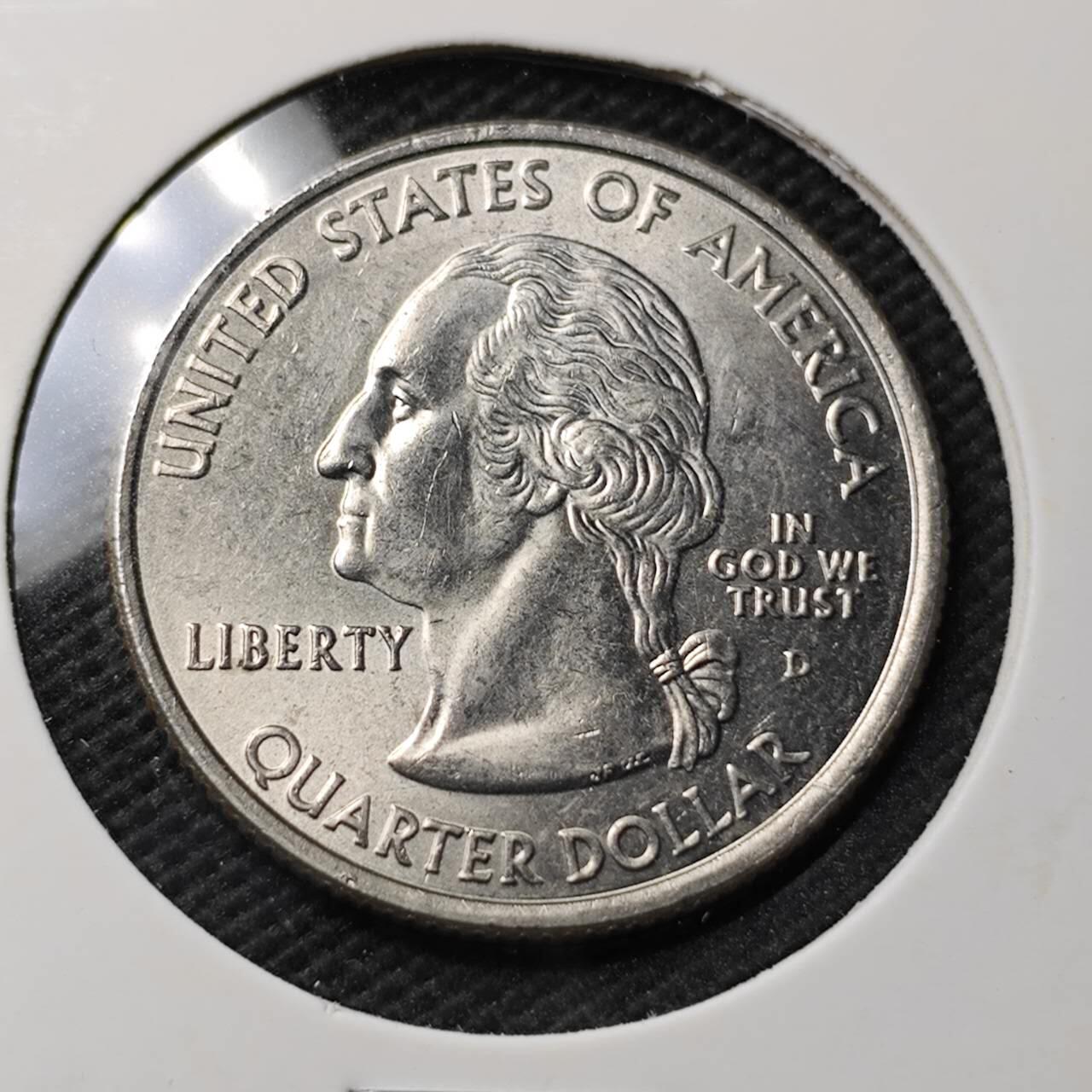 KK钱币收藏小铺  第374场  2月预留时间 周末发货  美国25分纪念币