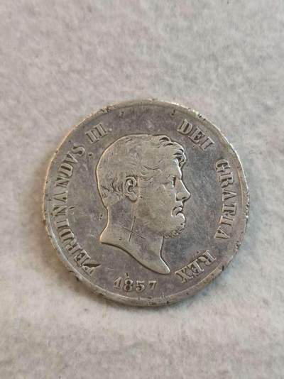 G&W世界散币，银币处理专场（第37场） - 意大利1857年120格兰纳  银币  那不勒斯 西西里