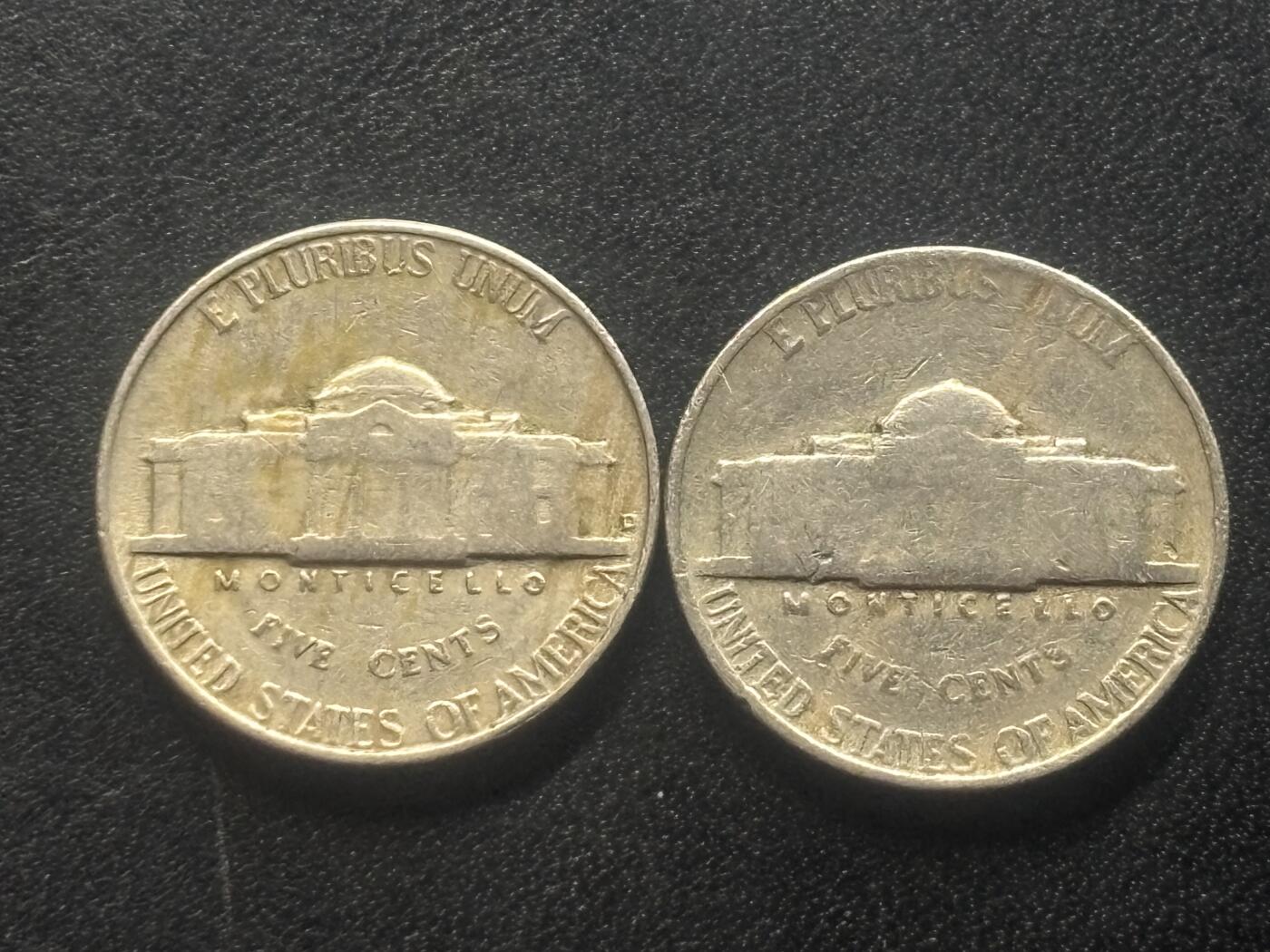 邮泉阁限时拍卖第三十六场 美洲硬币专场（硬币在国外。请付邮费6元。） 美国1946年5分2枚