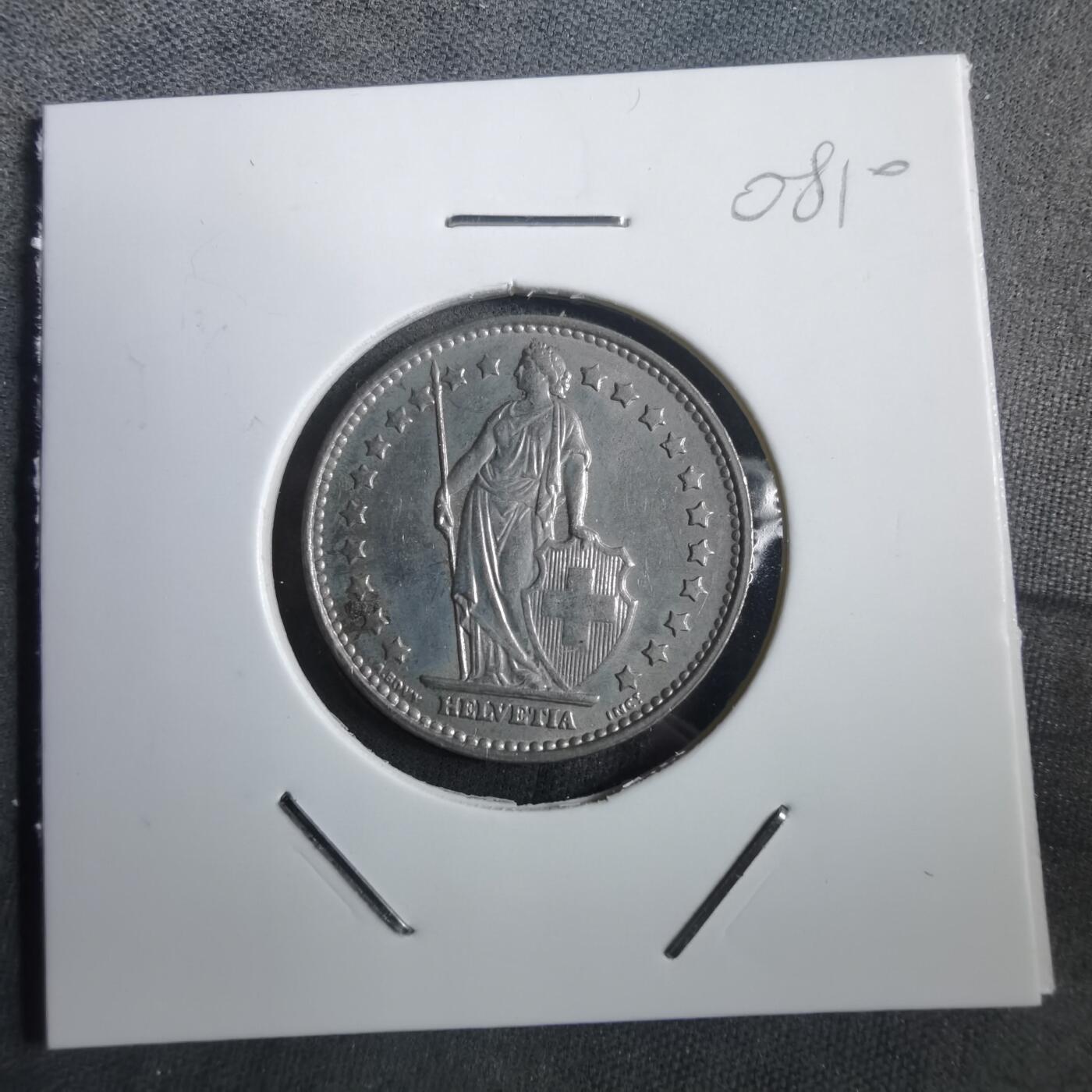 沼泽如烟--第908场 瑞士1968年1法郎