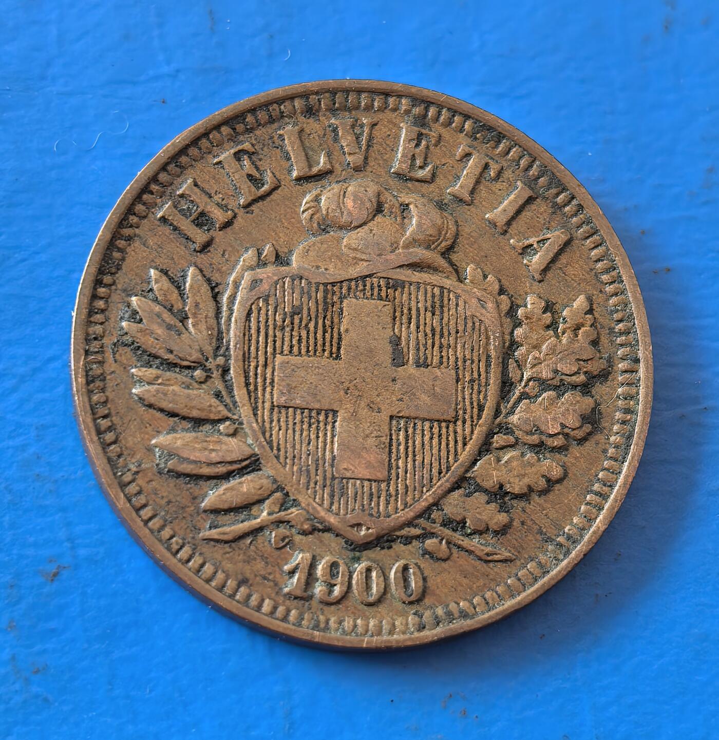 外国优质老铜币银币，周六九点倒数截拍，满百包邮，可寄存半年，喜欢朋友微信扫描二维码可直接参拍 特年瑞士1900年2分