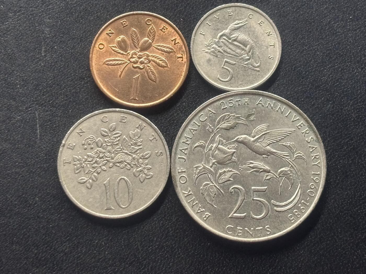 邮泉阁限时拍卖第三十六场 美洲硬币专场（硬币在国外。请付邮费6元。） 牙买加4枚