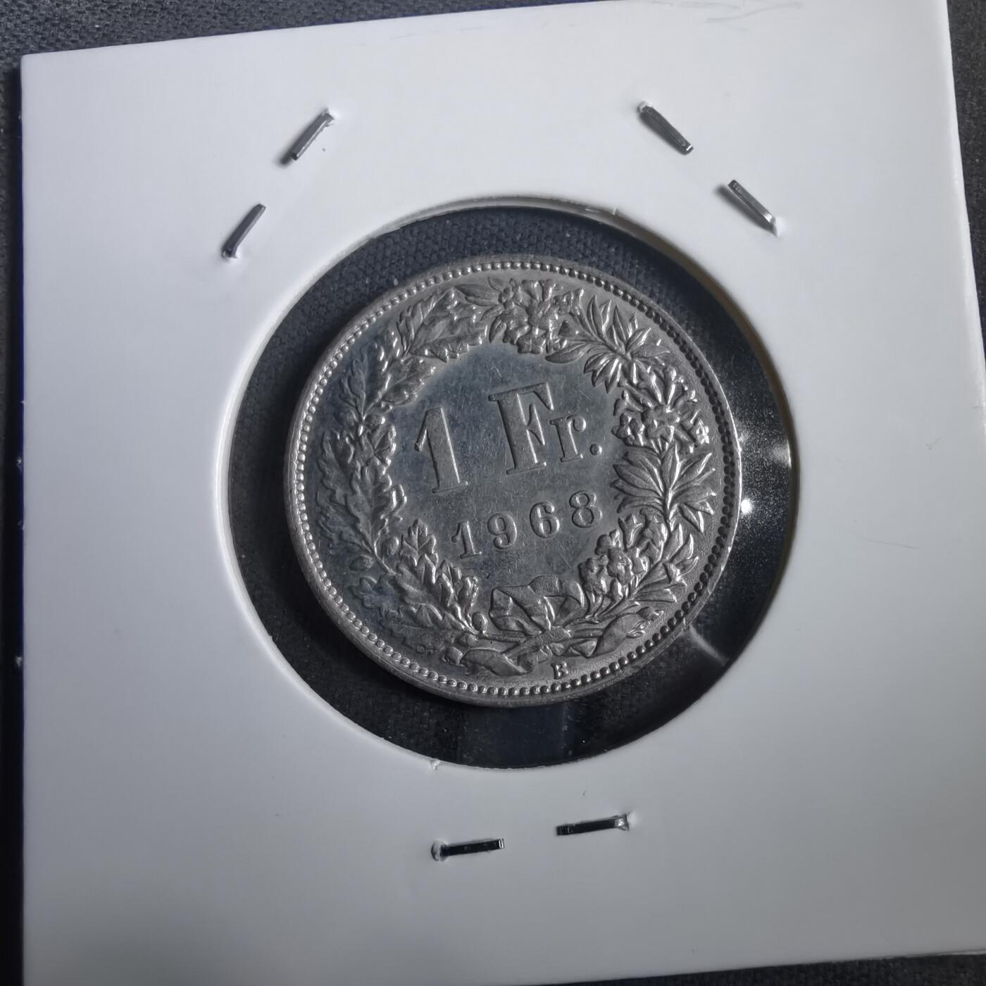 沼泽如烟--第908场 瑞士1968年1法郎