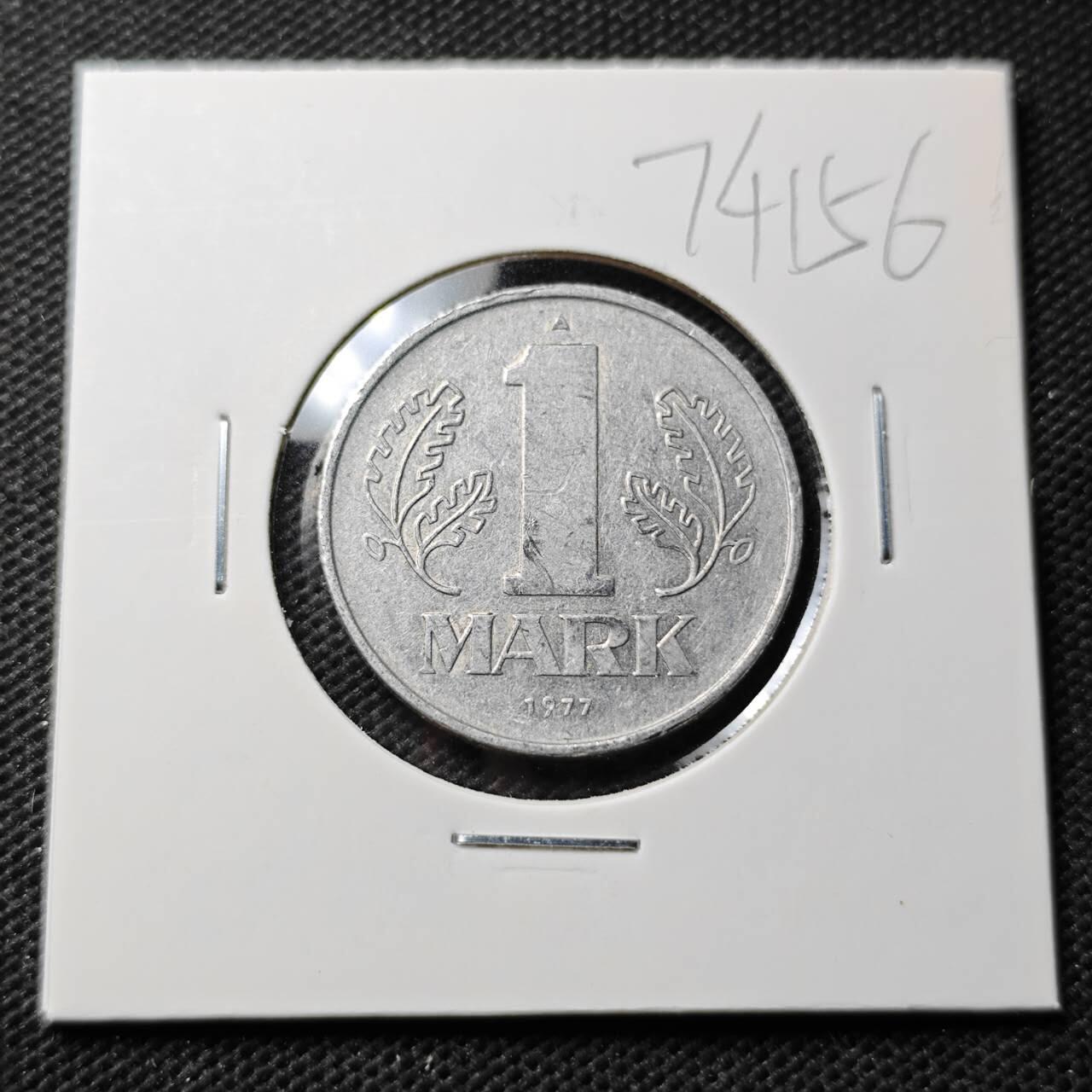 KK钱币收藏小铺  第374场  2月预留时间 周末发货 1977 东德1马克
