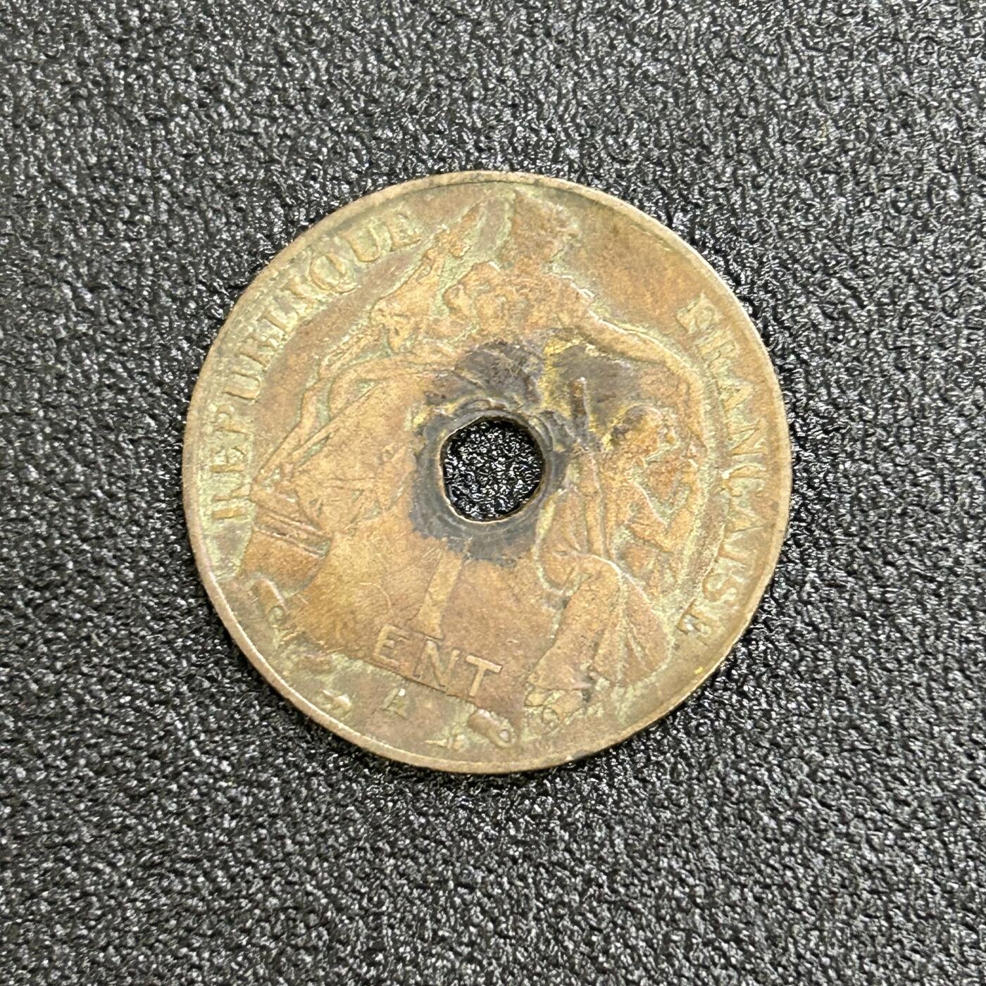 西秦中古拍卖第六十六期 法属印度支那1912年百分之一铜币