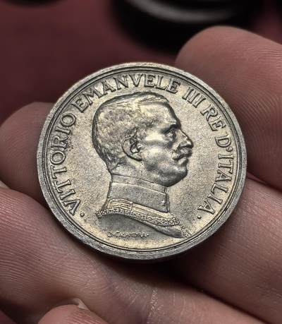 南宋泉阁俄币 外币 国币 专场第十九期 【送拍无额外佣金】 - 意大利 1914年 2里拉 马车银币 光度很好 美品