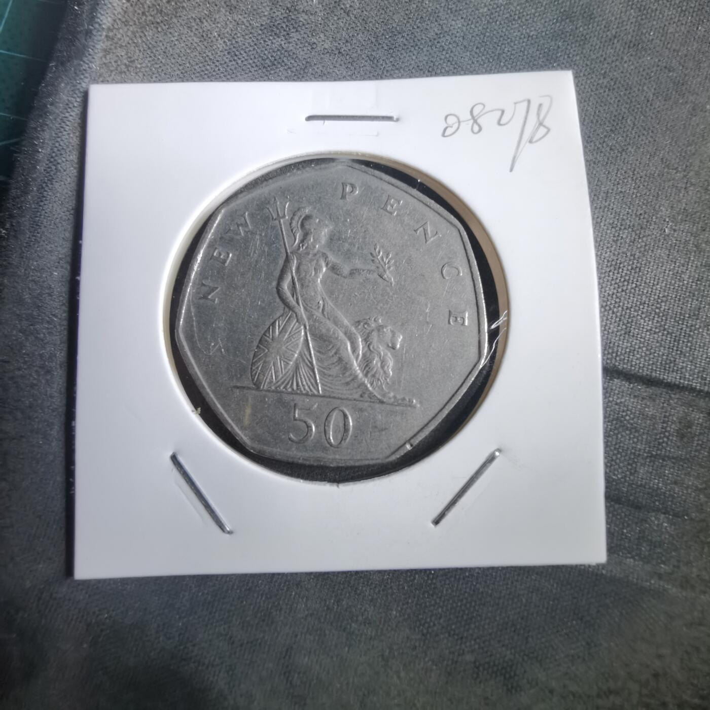 沼泽如烟--第908场 英国1969年50便士