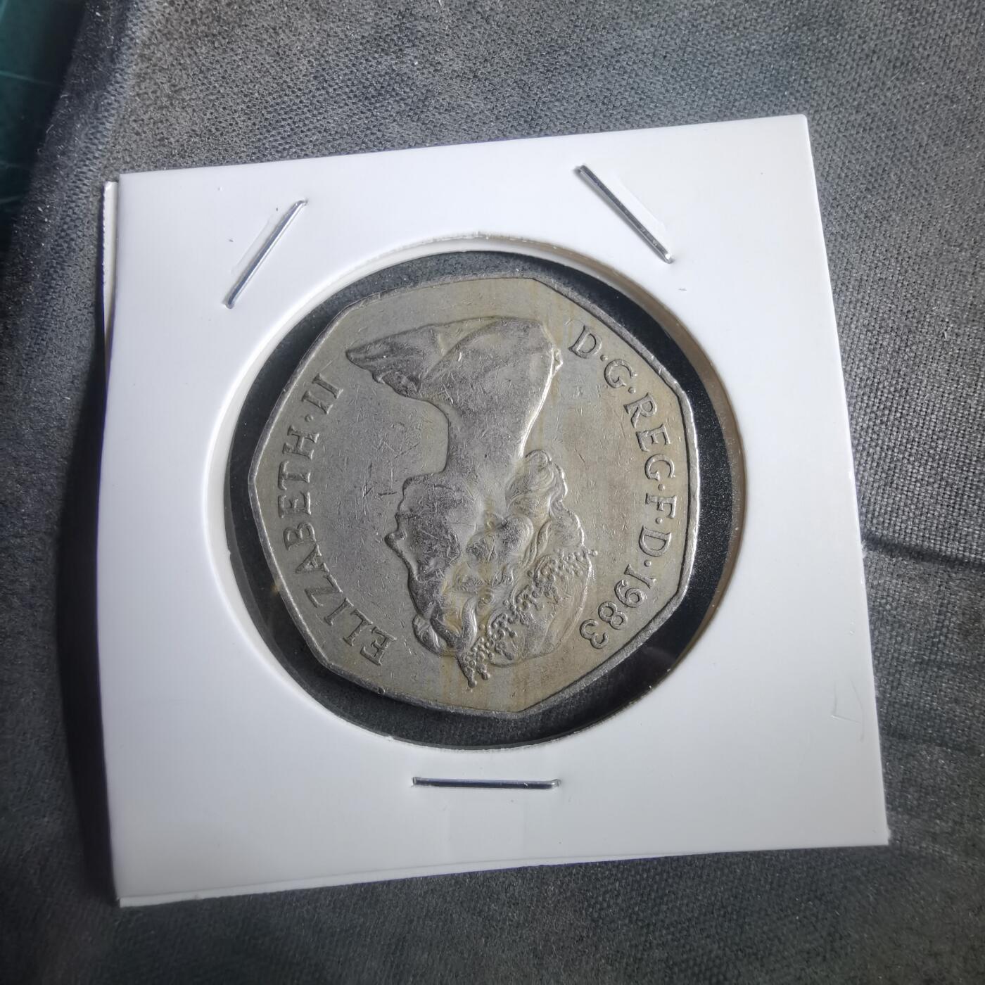 沼泽如烟--第908场 英国1983年50便士