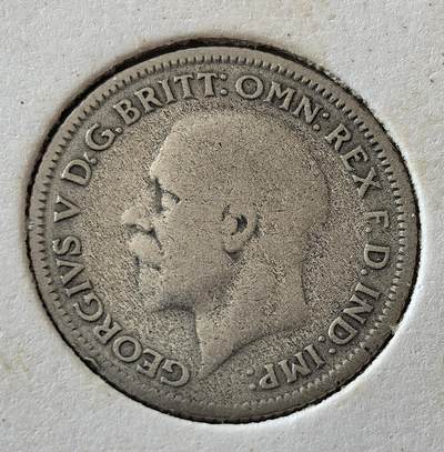 外国优质老铜币银币，周六九点倒数截拍，满百包邮，可寄存半年，喜欢朋友微信扫描二维码可直接参拍 - 欧洲老藏家纸夹-英国1930年6便士银币