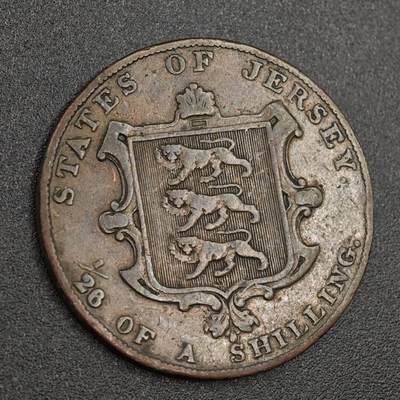 【淘币小摊】实时拍第八百零一拍   散币场   满百包邮可预留二周 每周一统一发货   - 泽西岛1844年维多利亚1/26先令铜币