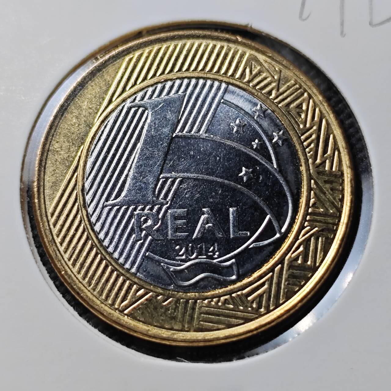 KK钱币收藏小铺  第374场  2月预留时间 周末发货  巴西1瑞尔双色币纪念币